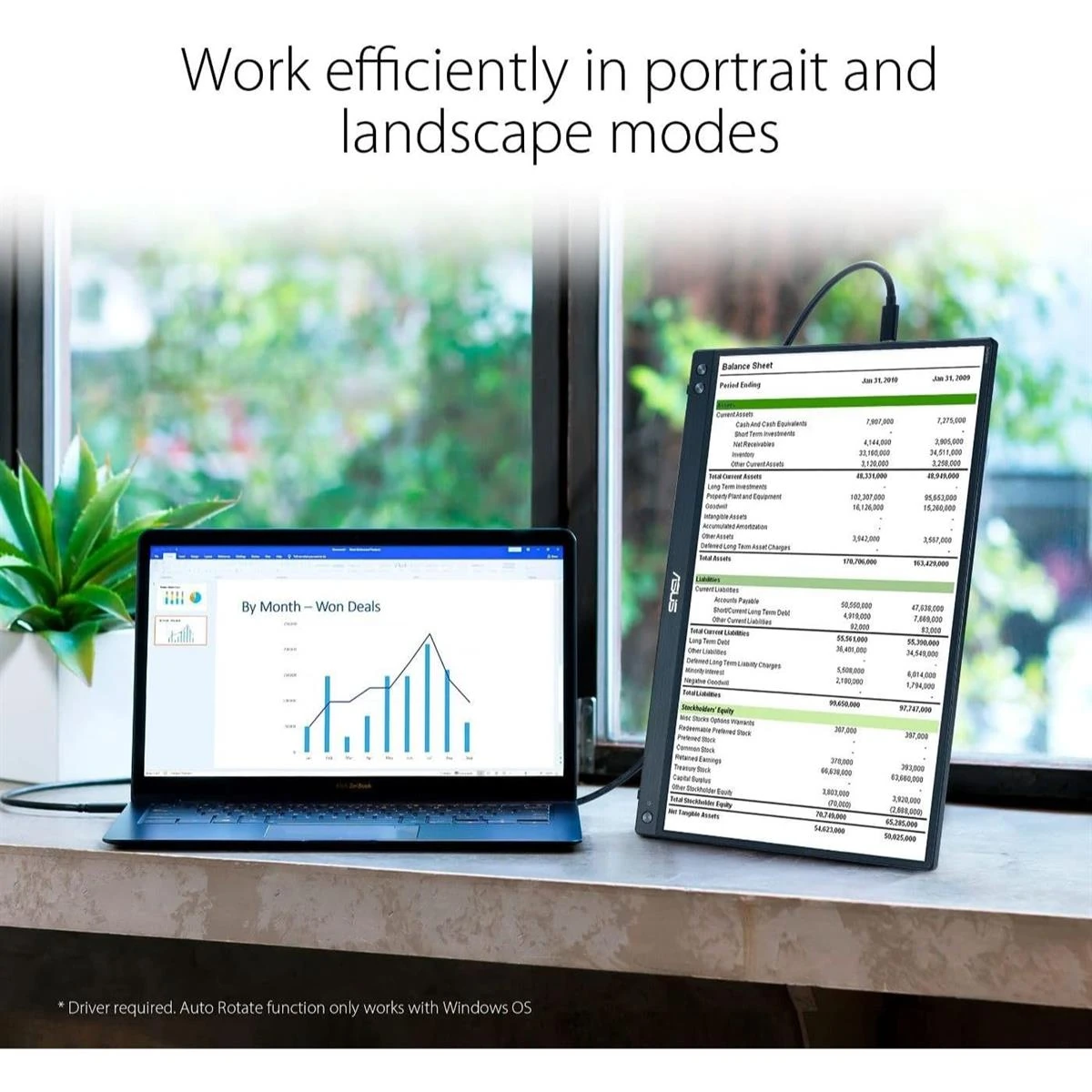 Asus ZenScreen MB16ACV 15.6” 1080P Portable Monitor - Full HD, IPS, Eye Care, Flicker Free, Blue Light Filter, Kickstand, USB-C Power Delivery, for Laptop, PC, Phone, Console - Image 7