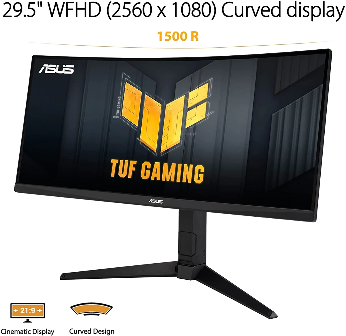 Asus Tuf Gaming VG30VQL1A - 200Hz 1080p WFHD VA 30" Curved Monitor - Image 2
