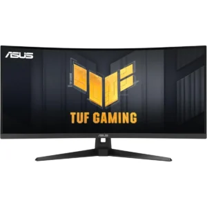 Asus Tuf Gaming VG34VQ3B 34” Ultra-Wide Curved Monitor – 21:9 QHD (3440x1440), 180Hz, 1ms, VA Panel, Extreme Low Motion Blur Sync, FreeSync Premium, Speaker, 90% DCI-P3, DisplayWidget Center