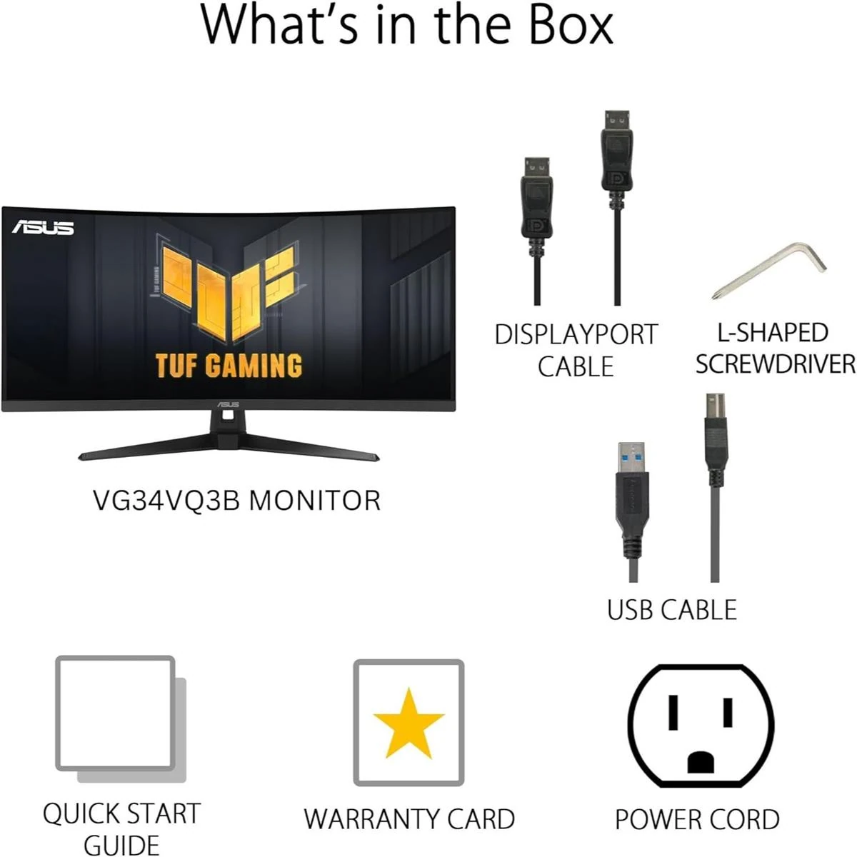 Asus Tuf Gaming VG34VQ3B 34” Ultra-Wide Curved Monitor – 21:9 QHD (3440x1440), 180Hz, 1ms, VA Panel, Extreme Low Motion Blur Sync, FreeSync Premium, Speaker, 90% DCI-P3, DisplayWidget Center - Image 8