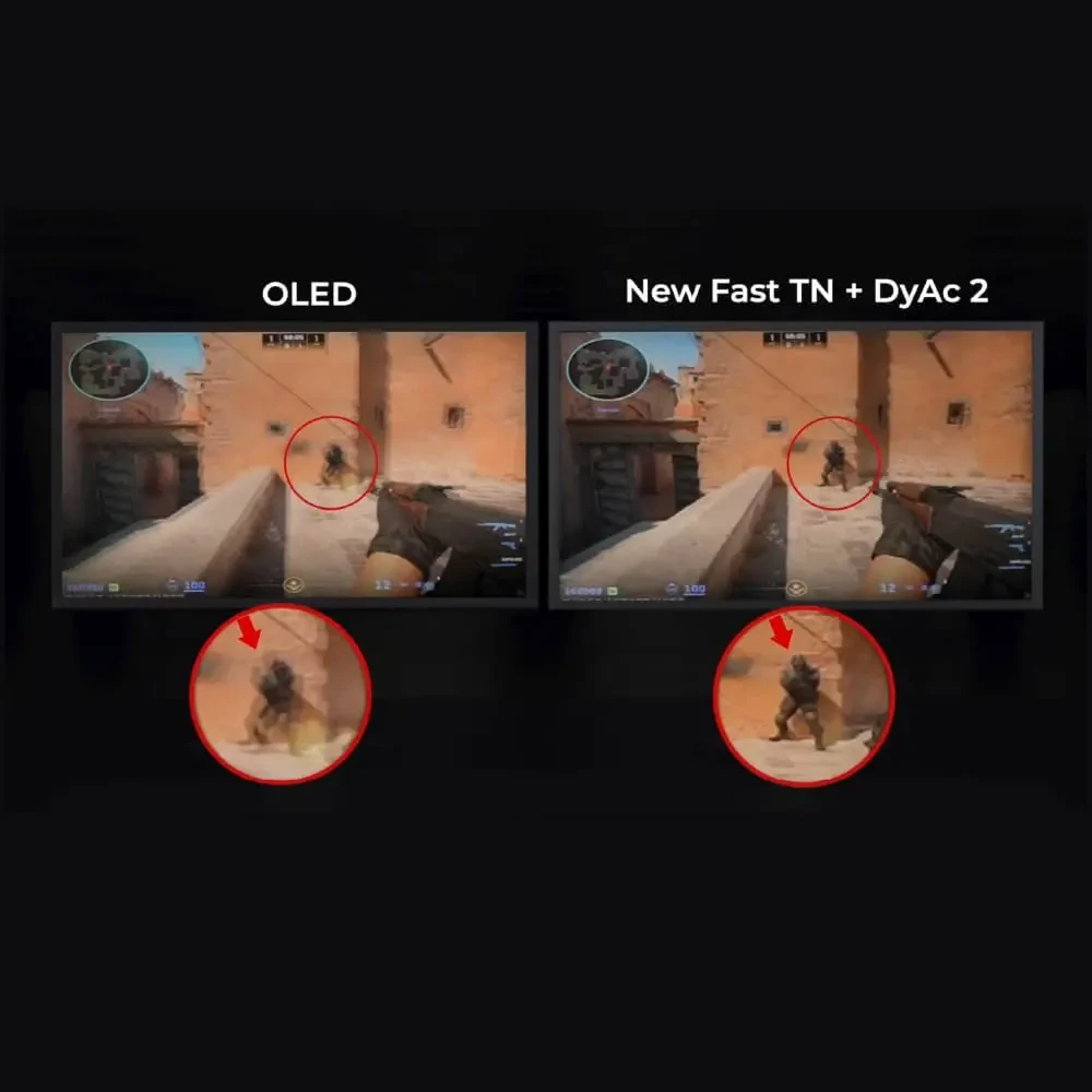 BenQ Zowie XL2566X+ 24.1" Fast TN 400Hz Gaming Monitor for Esports - Motion Clarity DyAc2, 1080p, XL Setting to Share, Shielding Hood, New Industrial Grade Ball Bearing Height Adjustment - Image 2