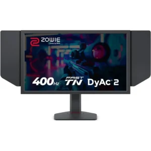 BenQ Zowie XL2566X+ 24.1" Fast TN 400Hz Gaming Monitor for Esports - Motion Clarity DyAc2, 1080p, XL Setting to Share, Shielding Hood, New Industrial Grade Ball Bearing Height Adjustment