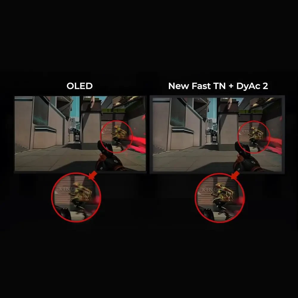 BenQ Zowie XL2566X+ 24.1" Fast TN 400Hz Gaming Monitor for Esports - Motion Clarity DyAc2, 1080p, XL Setting to Share, Shielding Hood, New Industrial Grade Ball Bearing Height Adjustment - Image 5