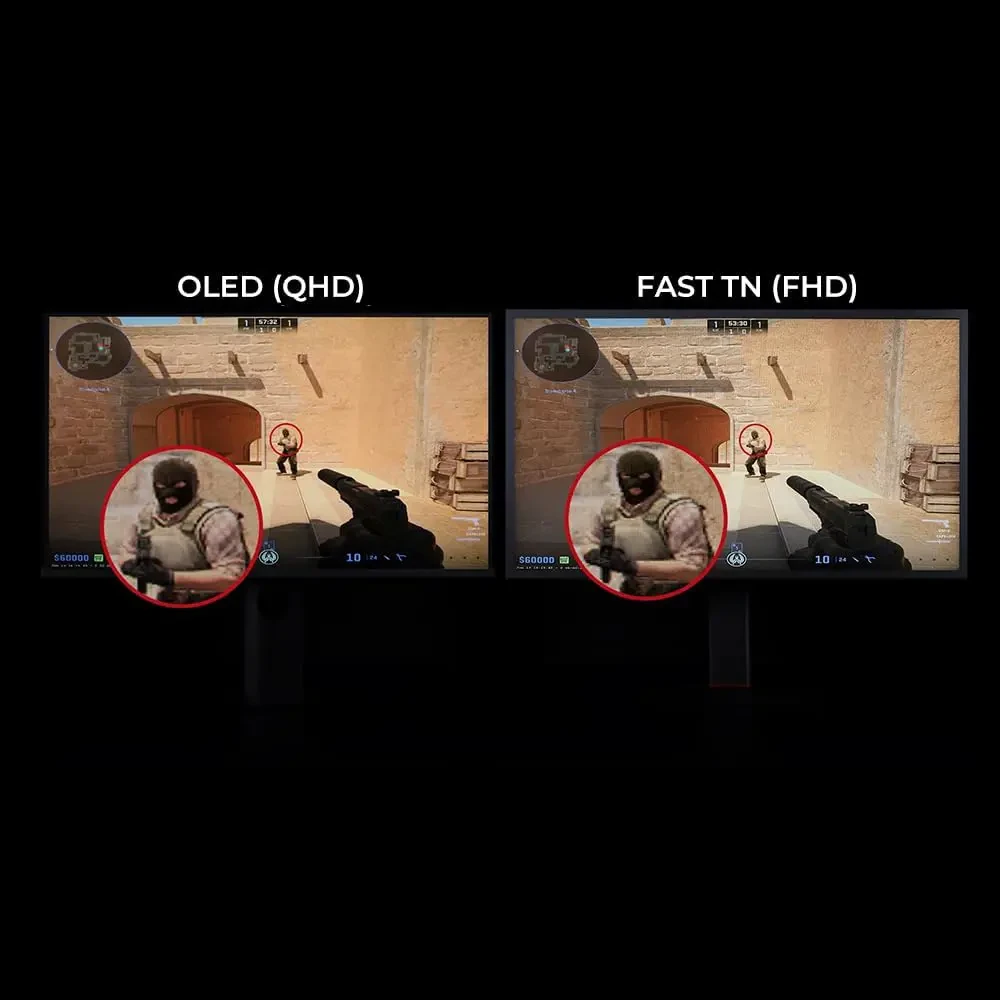 BenQ Zowie XL2566X+ 24.1" Fast TN 400Hz Gaming Monitor for Esports - Motion Clarity DyAc2, 1080p, XL Setting to Share, Shielding Hood, New Industrial Grade Ball Bearing Height Adjustment - Image 6