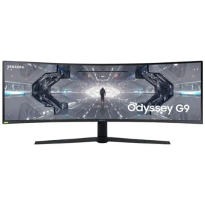 Samsung Odyssey G9 G9G95C 49" Dual QHD Gaming Monitor with 1ms Response Time & 240Hz Refresh Rate, 1000R curved screen, AMD FreeSync Premium Pro, Middle East Version