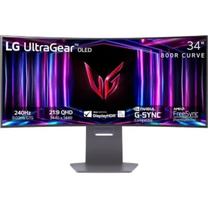 LG UltraGear 34GS95QE-B - 240Hz 1440p WQHD OLED 34" Curved Gaming Monitor