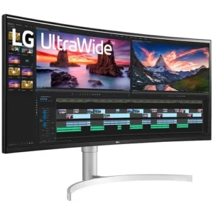 LG 38WN95C-W 38" UltraWide QHD+ IPS Curved Monitor with Thunderbolt 3 Connectivity