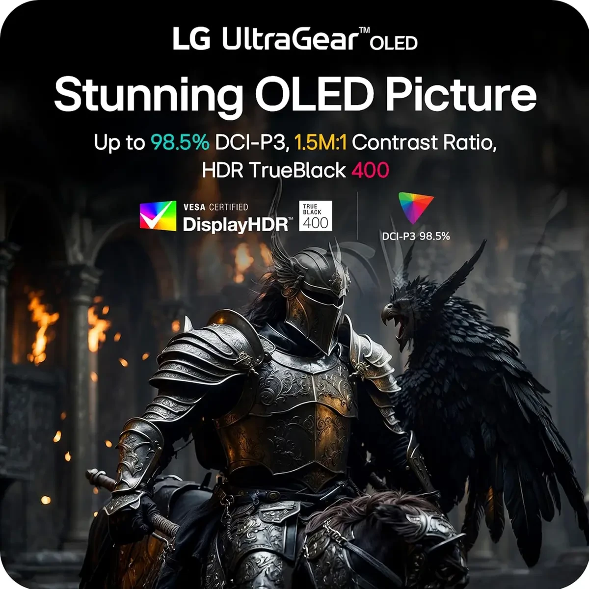 LG 45GX950A-B 45-inch Ultragear 5K2K WUHD (5120 x 2160) OLED Curved Gaming Monitor, Dual-Mode, 165Hz/330Hz, 0.03ms, NVIDIA G-Sync, AMD FreeSync Premium Pro, HDR True Black 400, USB Type-C 90W, DP2.1 - Image 3