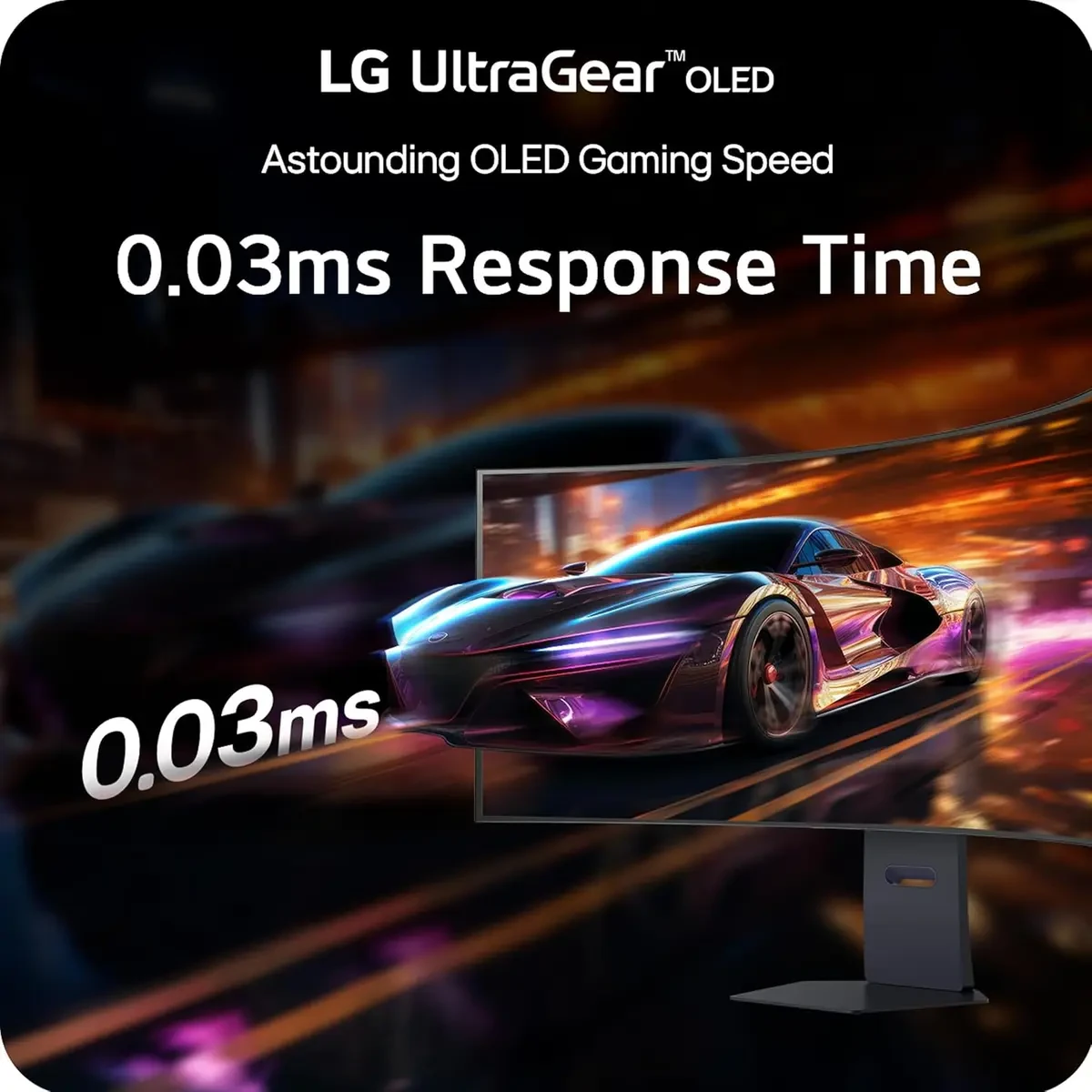 LG 45GX950A-B 45-inch Ultragear 5K2K WUHD (5120 x 2160) OLED Curved Gaming Monitor, Dual-Mode, 165Hz/330Hz, 0.03ms, NVIDIA G-Sync, AMD FreeSync Premium Pro, HDR True Black 400, USB Type-C 90W, DP2.1 - Image 4