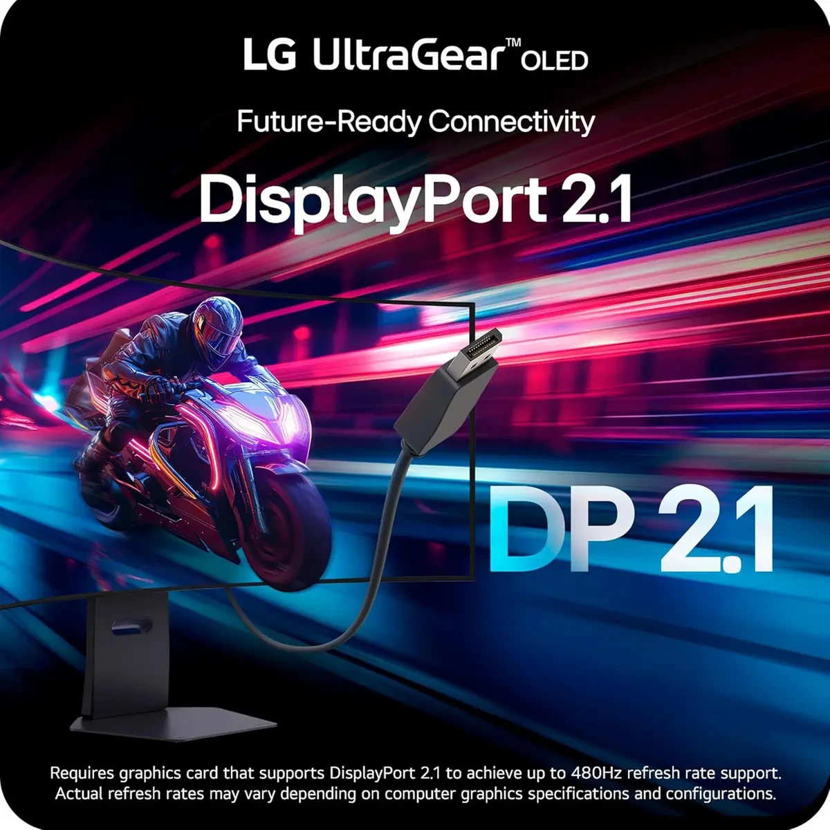 LG 45GX950A-B 45-inch Ultragear 5K2K WUHD (5120 x 2160) OLED Curved Gaming Monitor, Dual-Mode, 165Hz/330Hz, 0.03ms, NVIDIA G-Sync, AMD FreeSync Premium Pro, HDR True Black 400, USB Type-C 90W, DP2.1 - Image 5