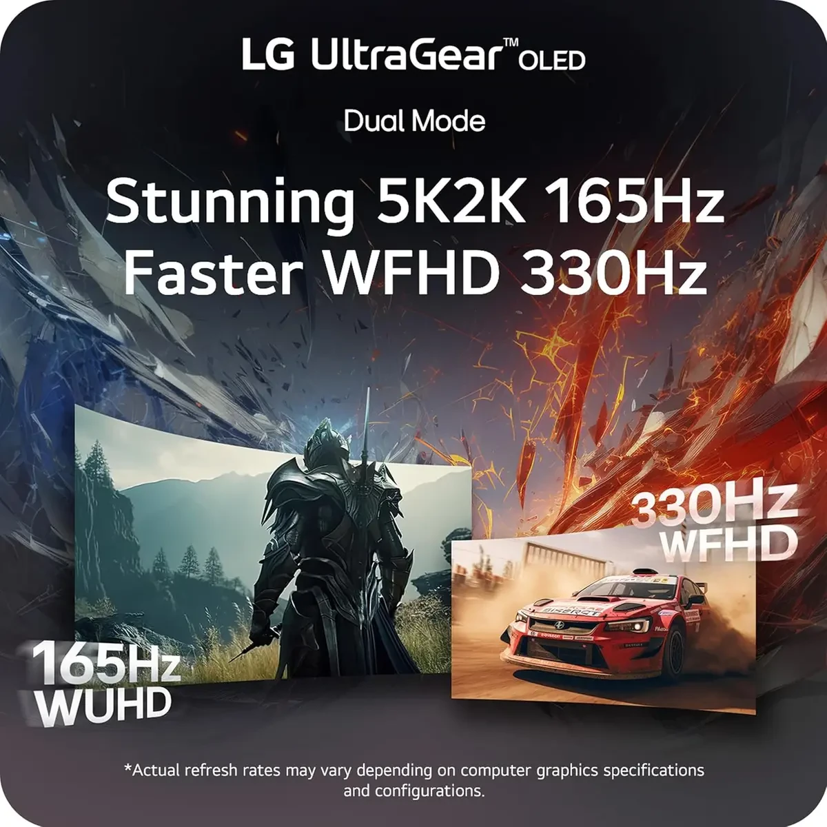 LG 45GX950A-B 45-inch Ultragear 5K2K WUHD (5120 x 2160) OLED Curved Gaming Monitor, Dual-Mode, 165Hz/330Hz, 0.03ms, NVIDIA G-Sync, AMD FreeSync Premium Pro, HDR True Black 400, USB Type-C 90W, DP2.1 - Image 7