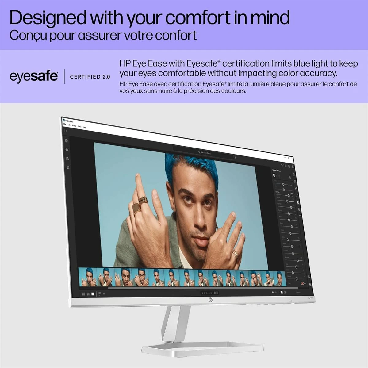 HP Series 5 524sw 24 inch FHD Monitor, 100Hz, Full HD Display (1920 x 1080), IPS Panel, 99% sRGB, 1500:1 Contrast Ratio, 300 nits, Eye Ease with Eyesafe Certification - Image 4