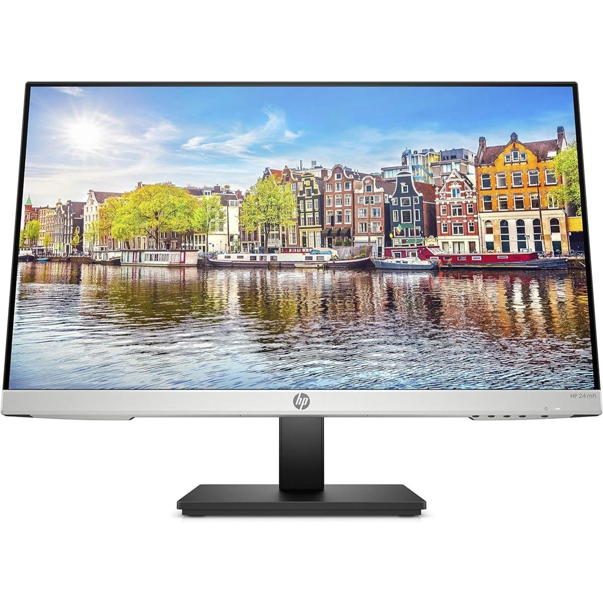 HP 24mh FHD Computer Monitor with 23.8-Inch IPS Display (1080p), 75Hz Refresh Rate, Built-In Speakers and VESA Mounting, Height/Tilt Adjustment for Ergonomic Viewing, HDMI and DisplayPort