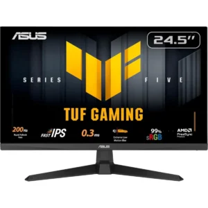 Asus Tuf Gaming VG259Q5A 24.5” 1080P Monitor – Full HD, 200Hz, 0.3ms, Fast IPS, Extreme Low Motion Blur, FreeSync Premium, Speakers, DisplayWidget Center