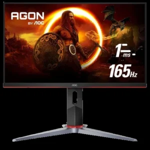 AOC Gaming 24G2SP - 24 Inch FHD Monitor, IPS, 1ms, FreeSync Premium, GSync Compatible, Height Adjust, Low Input lag, Game Modes (1920 x 1080 @ 165Hz, , 250 cd/m, HDMI 1.4 x 2 / Display Port)