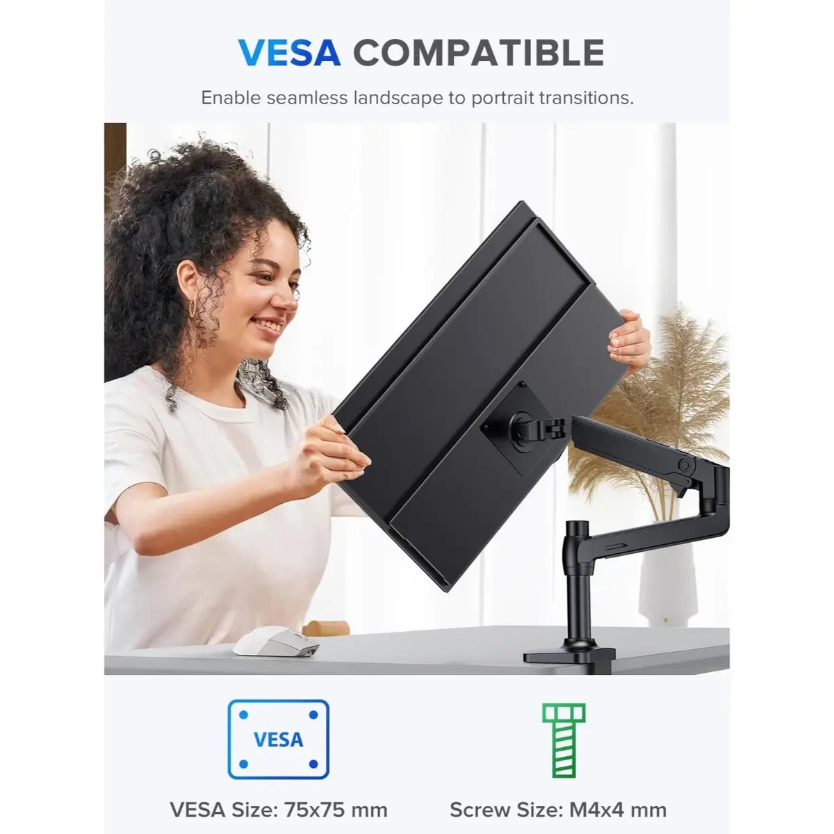 Uperfect UMax 22 Portable Monitor 22" 2K QLED w/VESA & 180° Adjustable Stand, 2560×1440 QHD FreeSync HDR Gaming Display, USB-C HDMI Travel Second Monitor for Laptop, Phone, PC & Gaming Consoles - Image 3