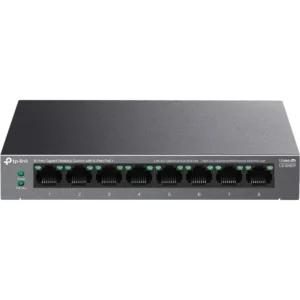 TP-Link LS108GP 8 Port PoE Gigabit Ethernet Switch, 8 PoE+ Port @ 62W, Plug & Play, Extend Mode, PoE Auto Recovery, Desktop/Wall Mount, Silent Operation