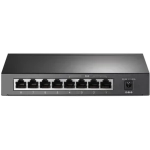 TP-Link TL-SG1008P 8 Port Gigabit PoE Switch - 4 PoE+ Ports @64W, Desktop, Plug & Play, Sturdy Metal w/ Shielded Ports, Fanless, QoS & IGMP Snooping, Black