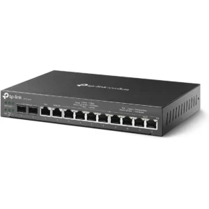 TP-Link ER7212PC Omada Router, PoE Switch & Controller 3-in-1 Gigabit VPN Router, Up to 4 WAN, 8 PoE+ LAN Port @ 110W, Fanless, Easy Installation, Load Balance