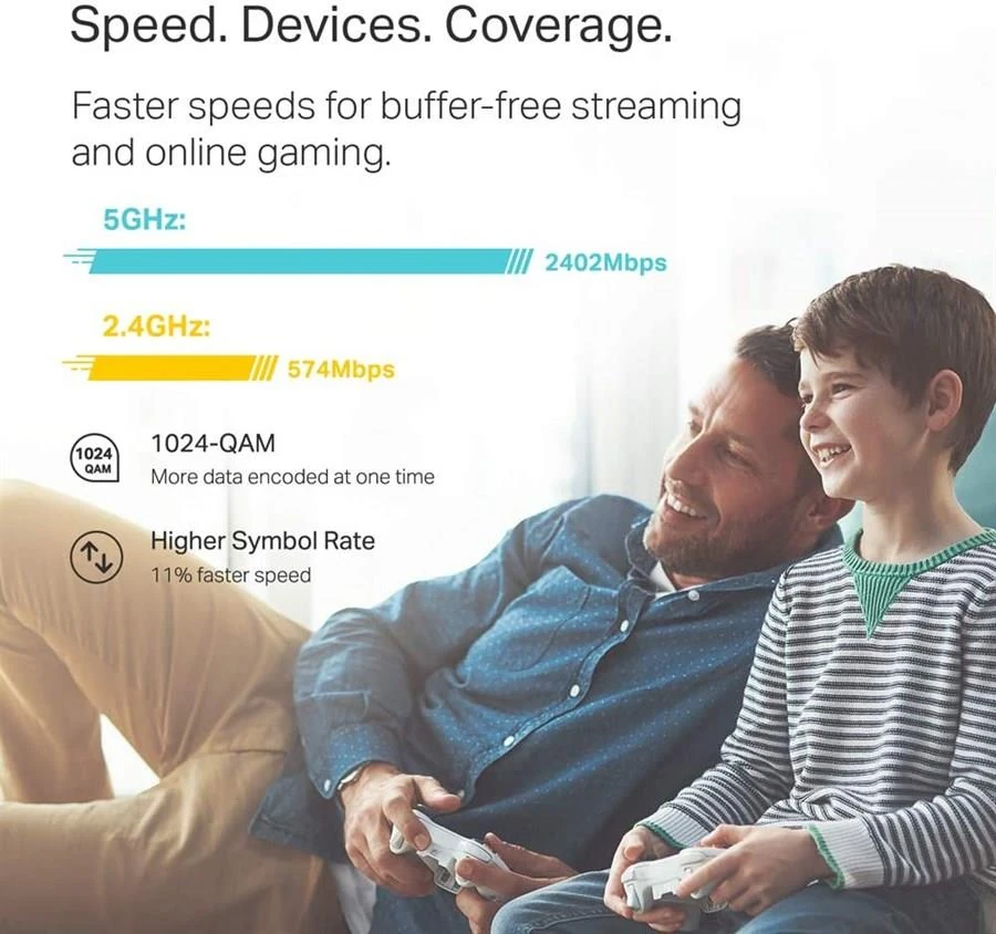 TP-Link Deco X60 AX5400 Whole Home Mesh Wi-Fi 6 System - 3 Pack - Image 3