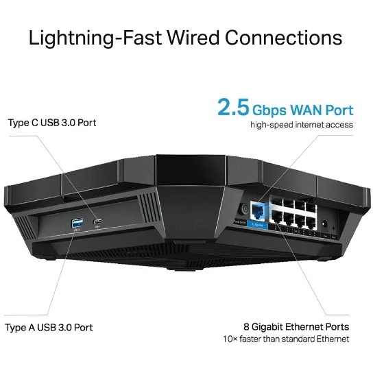 TP-Link Archer AX6000 Dual-Band 8-Stream Next-Gen Wi-Fi 6 Router - Image 2