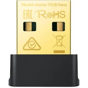 TP-Link Archer T2UB Nano 2-in-1 USB Bluetooth WIFi Adapter AC600 - Bluetooth 4.2 with 2.4G/5G Dual Band Wireless Network Adapter for Desktop PC, WPA3, Supports Windows 11, 10, 8.1, 8, 7
