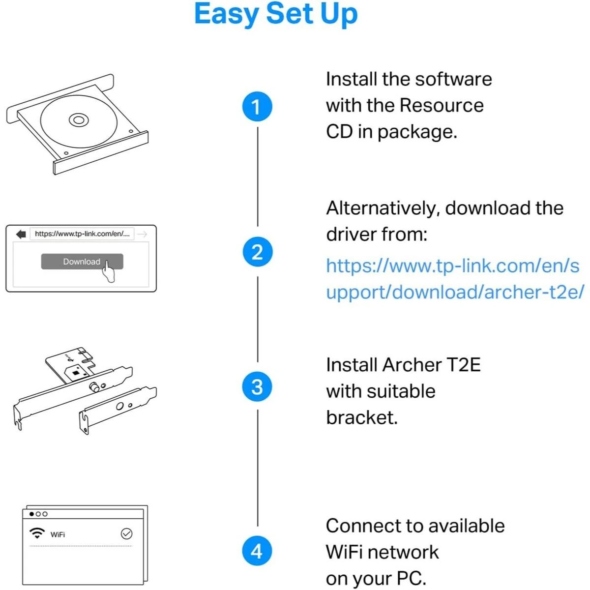 TP-Link Archer T2E PCIe WiFi Card AC600 for Desktop PC, Dual Band Wireless Internal Network Card High-Gain Antenna, MU-MIMO, WPA3, Low Profile, Supports Windows 10/11 - Image 7