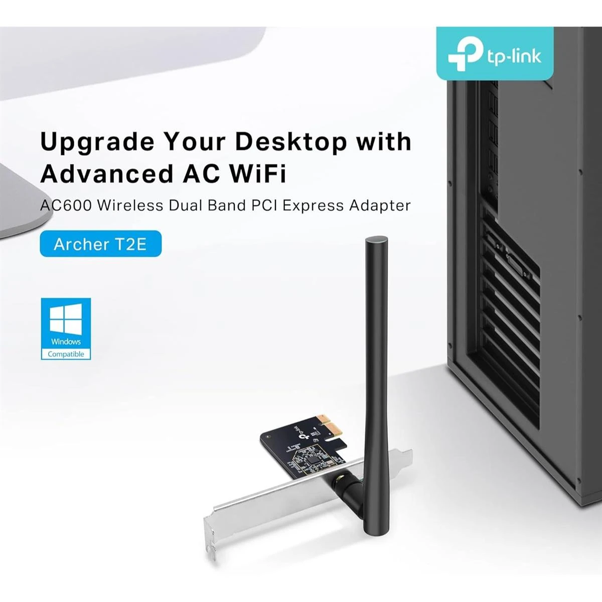TP-Link Archer T2E PCIe WiFi Card AC600 for Desktop PC, Dual Band Wireless Internal Network Card High-Gain Antenna, MU-MIMO, WPA3, Low Profile, Supports Windows 10/11 - Image 8