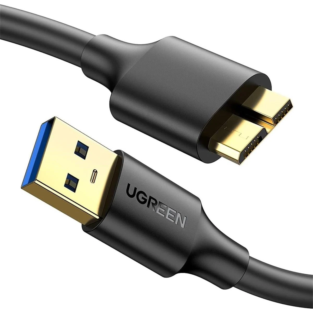 Ugreen Micro USB 3.0 Cable USB 3.0 Type A Male to Micro B Cord Compatible with Samsung Galaxy S5 Note 3 Camera Hard Drive and More (1M)