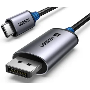 Ugreen USB-C to DisplayPort 1.4 Cable 3m, 8K@60Hz 4K@240Hz Thunderbolt 4/3 to DisplayPort Cord USB C to DP 1.4 32.4 Gbps Aluminum Braided Compatible with PC, MacBook Pro/Air, iPad, Mac Mini, Galaxy Devices