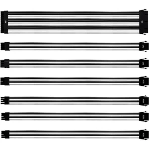 Cooler Master Colored Extension Cable Kit - White & Black