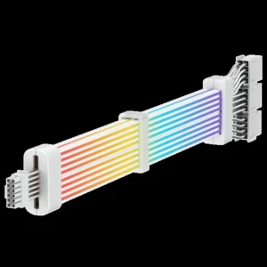 GameMax 12VHPWR ARGB PSU Extension Cable - White