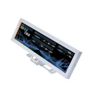 Lian Li 8.8" Universal Screen for PC - Adjustable Mounting for Any Computer Setup, Customizable ARGB Frame, PC Temperature Display Panel, LCD Screen Display, Mini Monitor (US88 v1 White)