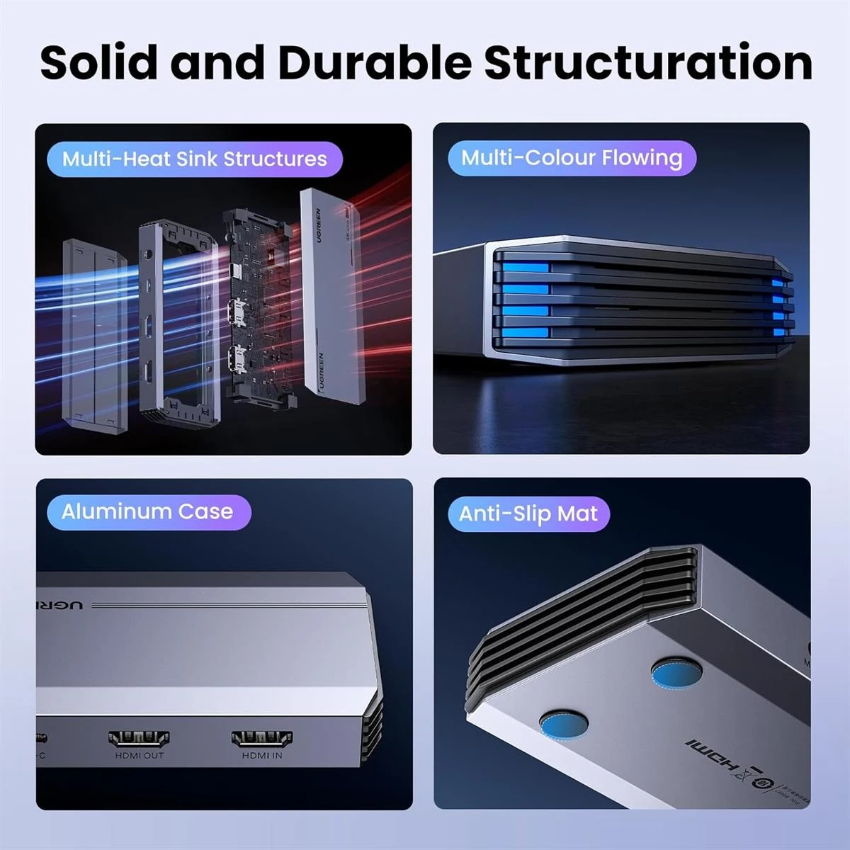 Ugreen 4K@60Hz Capture Card, Ultra HD HDMI Video Capture Card 1080P@240Hz USB 3.0 Ultra-Low Latency with VRR and HDR for Streaming, Gaming, Recording Compatible with iPad, Switch, PS5, Xbox, PC, Mac - Image 6