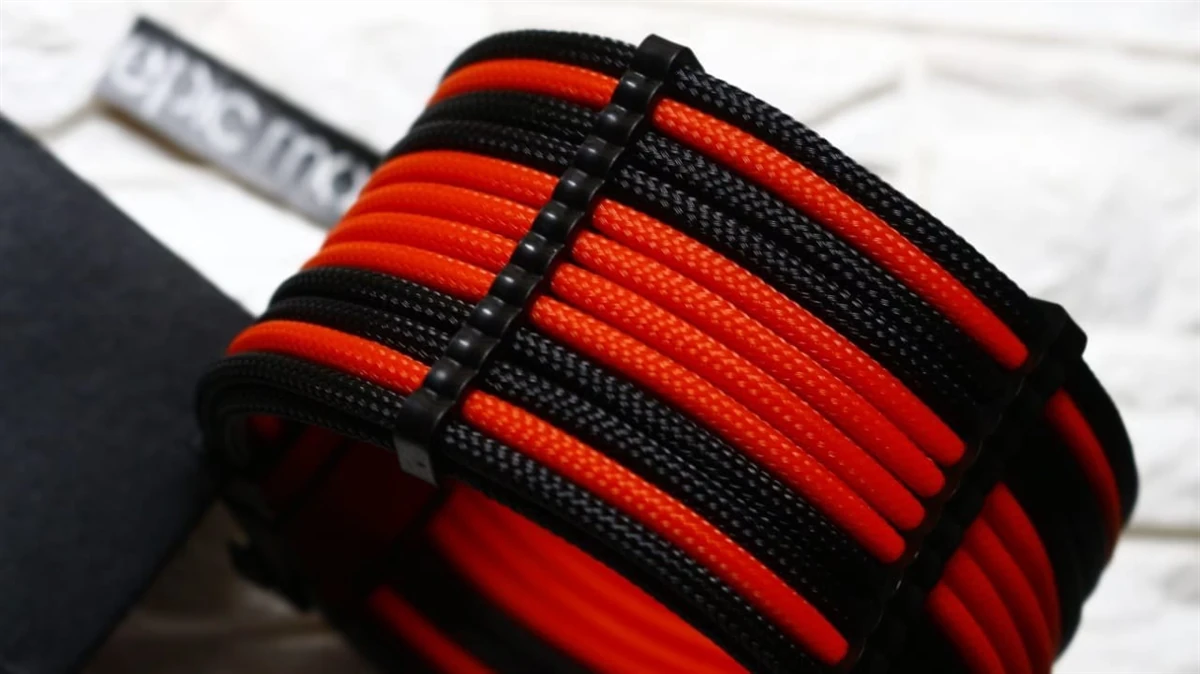 EpicMod Black Sandstone Sleeved Extension Cables Kit - Image 3