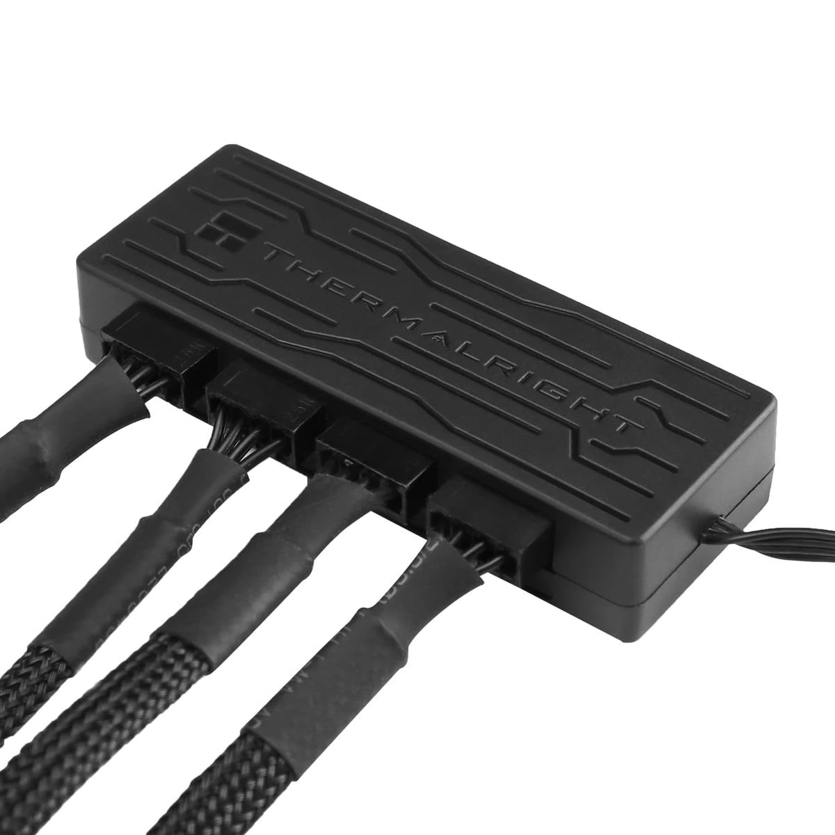 Thermalright Fan Hub X4 PWM Fan Hub Support 4 Groups of PC Fans, Multiple Interface Fan Hubs Cooling, 4-Port 4 Pin PC Cooler Fan Controller, SATA Power Cord Direct Input, Computer Cooling Fan Hub for 12V - Image 2