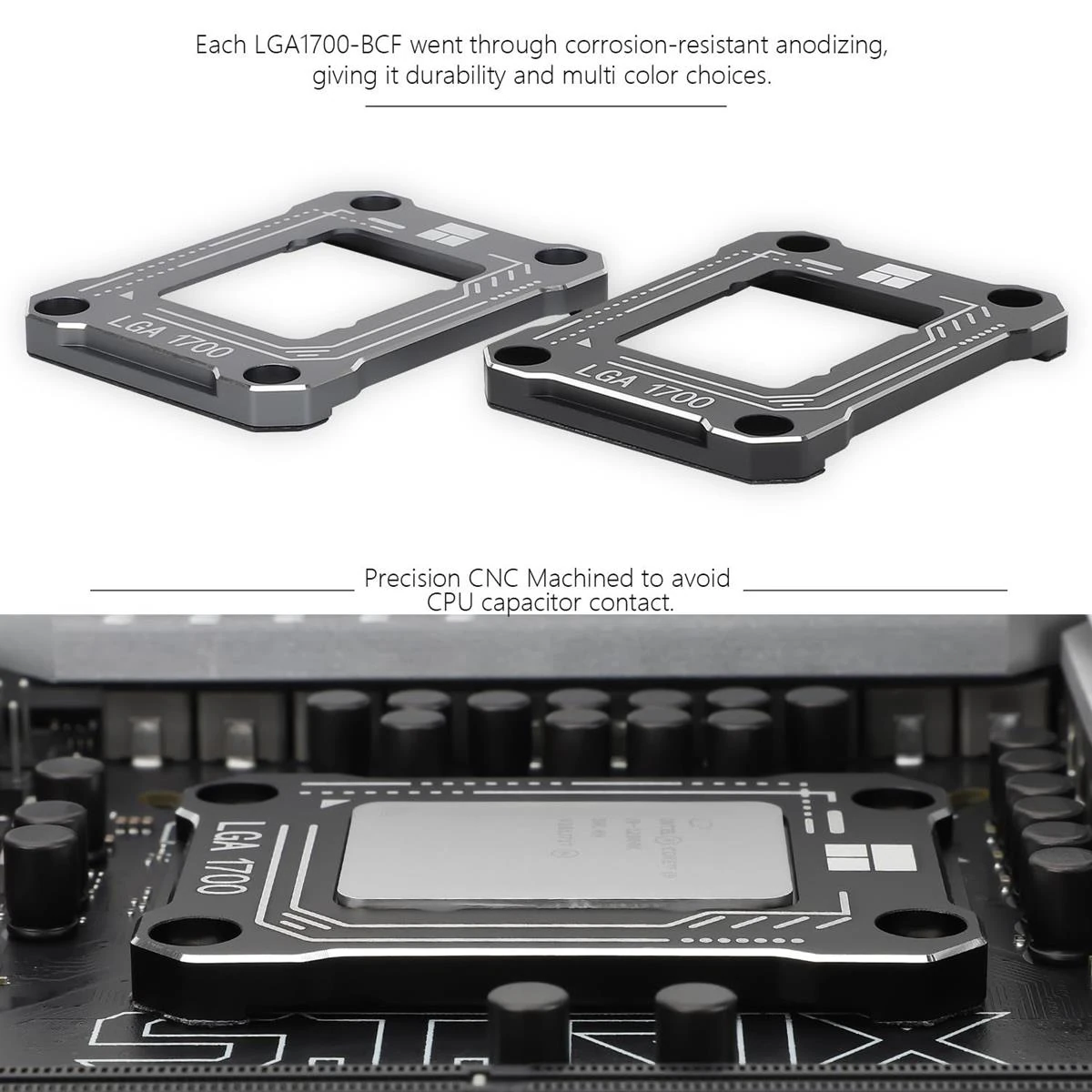 Thermalright LGA1700-BCF Black V2 12/13/14 Generation Intel Anti-Bending Fastener, Bending Type Pressure Plate, CPU Fixed Fastener, Full-Fitting Fixed Non-Marking Installation, Standard for Coolers - Image 3