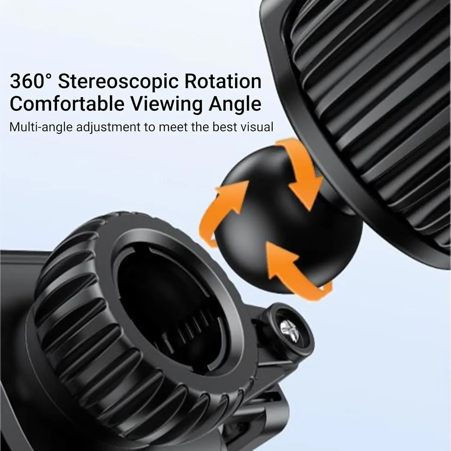 Awei X39 Bike Mount Phone Holder Minimalist and Elegant Appearance Easy to Operate Phone Mount for Car Vent, Hands Free Universal Car Phone Mounts Compatible with iPhone Android Cell Phone Mount - Image 2