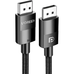 Ugreen VESA Certified 8K DisplayPort Cable 3m, DP 1.4 Display Port Cable Cord Support 8K@60Hz, 4K@240Hz, FreeSync, G-Sync, HDR, 32.4Gbps for HDTVs, Displays, Monitors, Graphics, PC