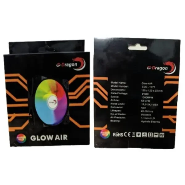 E-Dragon Glow Air F-RGB 120mm Case Fan - Image 3