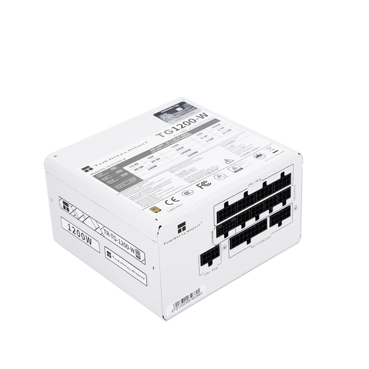 Thermalright TG-1200-W 1200W 80 Plus Gold Fully Modular Power Supply - White - Image 2
