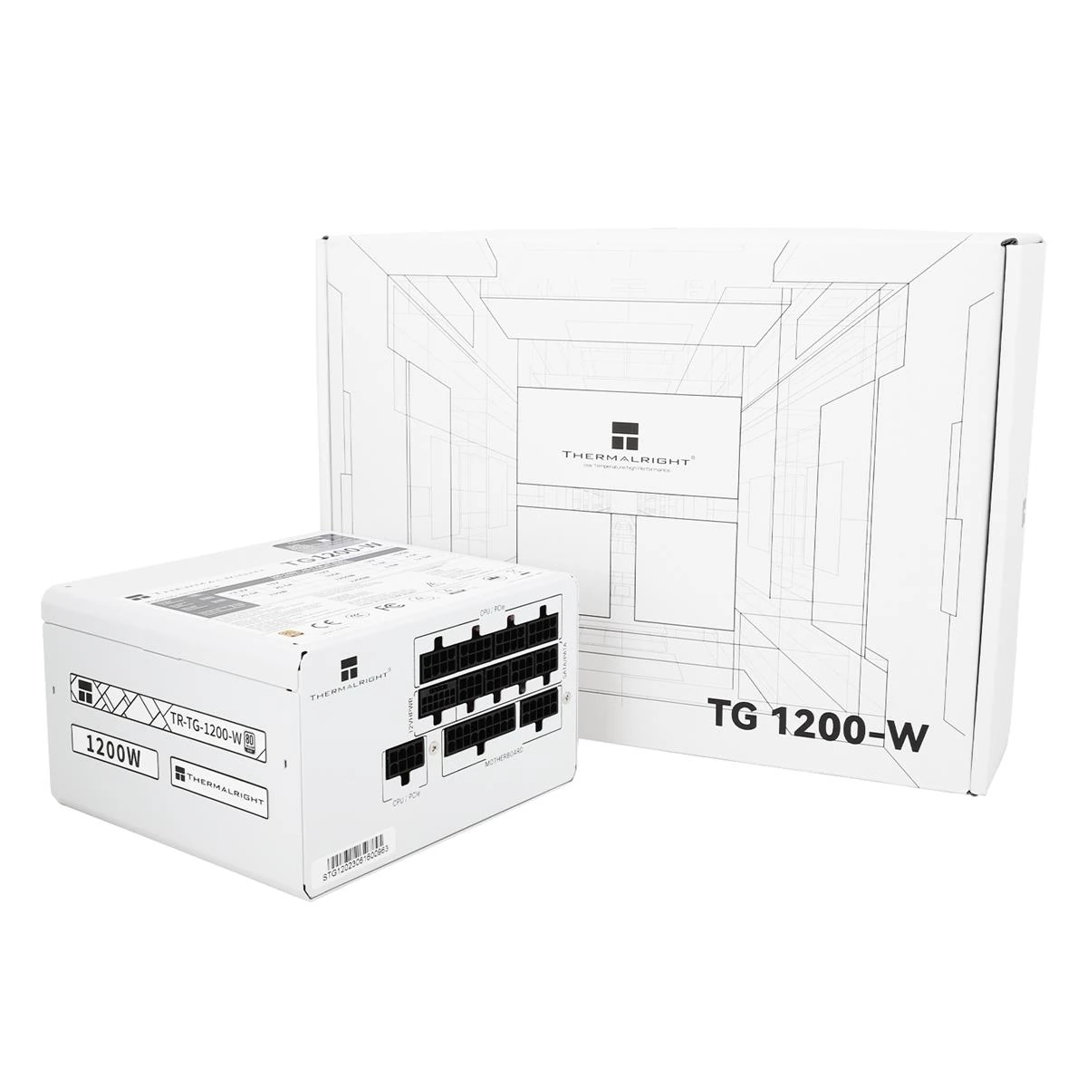 Thermalright TG-1200-W 1200W 80 Plus Gold Fully Modular Power Supply - White