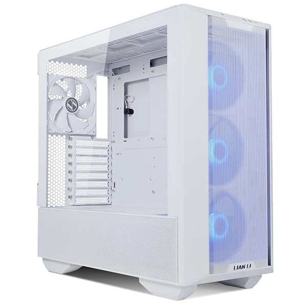 Lian Li Lancool III RGB White Aluminum/SECC/Tempered Glass Gaming Case with 4× 140 PWM Fans (ARGB)