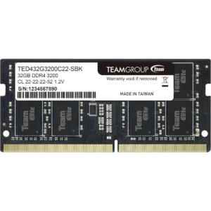 TeamGroup Elite 32GB (1x32GB) 3200MHz C22 SO-DIMM DDR4 Laptop Memory