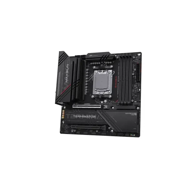 Maxsun Terminator B850M Pro Dark Wifi DDR5 AMD AM5 microATX Motherboard - Image 2