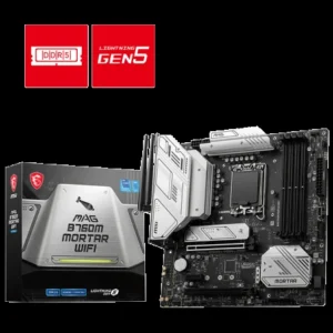 MSI MAG B760M Mortar Wifi DDR5 Intel 12/13/14th Gen microATX Motherboard