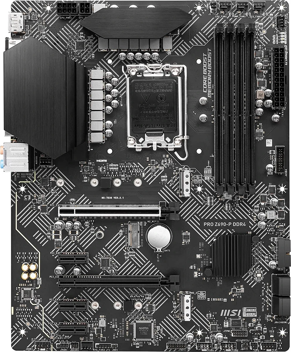 MSI Pro Z690-P DDR4 Intel 12/13th Gen ATX Motherboard - Image 4