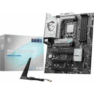 MSI B860 Gaming Plus Wifi Motherboard, ATX - Supports Intel Core Ultra Processors (Series 2), LGA 1851 - DDR5 Memory Boost 8600+ MT/s (OC), PCIe 5.0 x16 x16, M.2 Gen5, Intel Killer 5G LAN, Wi-Fi 7