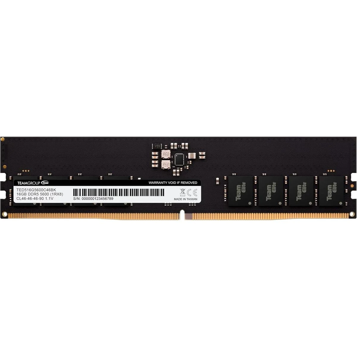 TeamGroup Elite DDR5 32GB (1x32GB) 5600MHz C46 UDIMM Desktop Memory