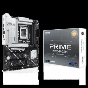 Asus Prime Z890-P-CSM Z890 LGA 1851 ATX Motherboard, Intel Core Ultra Series 2 Ready, Advanced AI PC-Ready, 14+1+1+2 Power Stage, DDR5, PCIe 5.0, Thunderbolt 4 USB Type-C, 4x M.2, 2.5Gb
